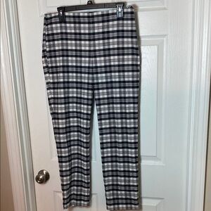 Talbots Monochrome Checkered Ankle Pants